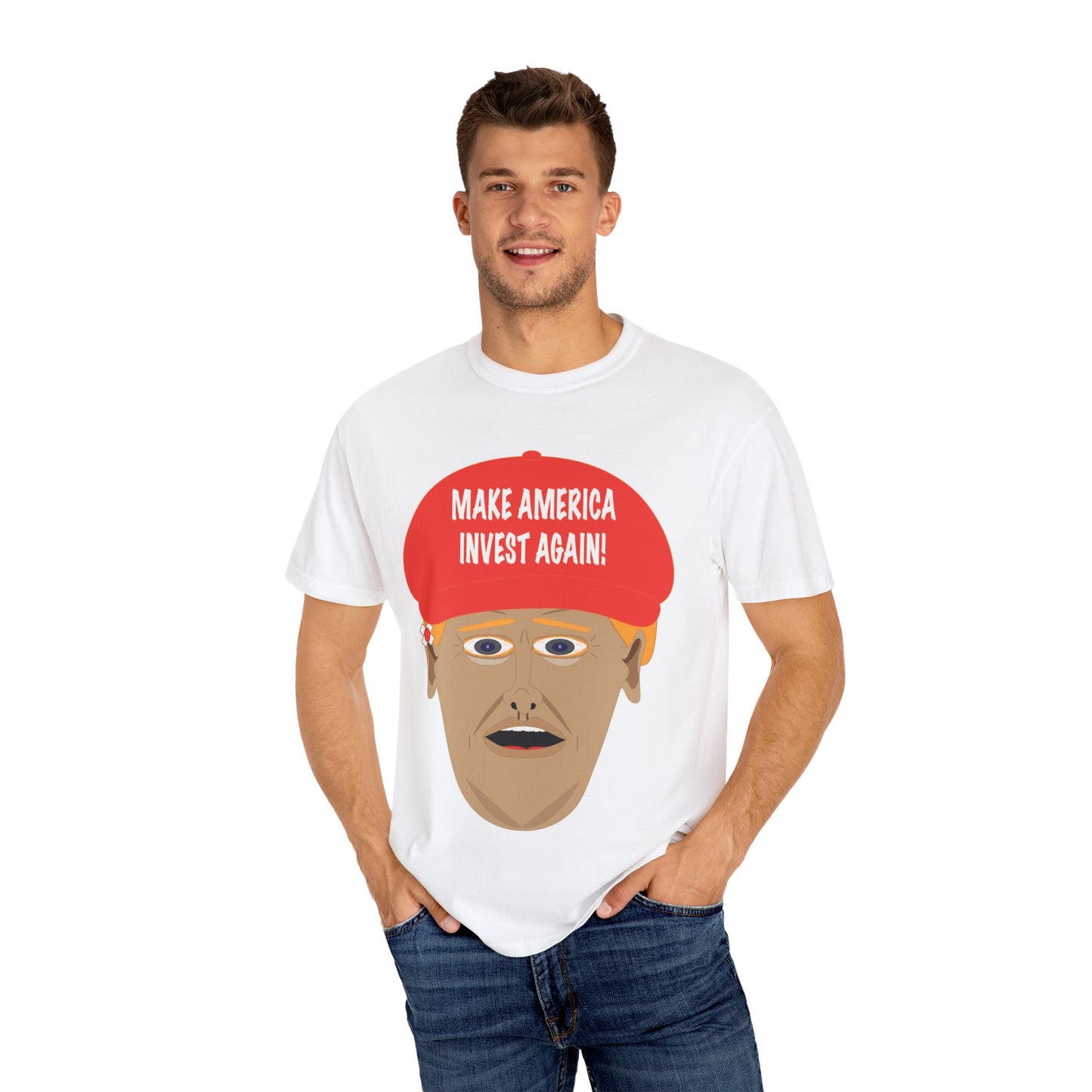 Trump Make America Invest Again Unisex Garment-Dyed T-shirt