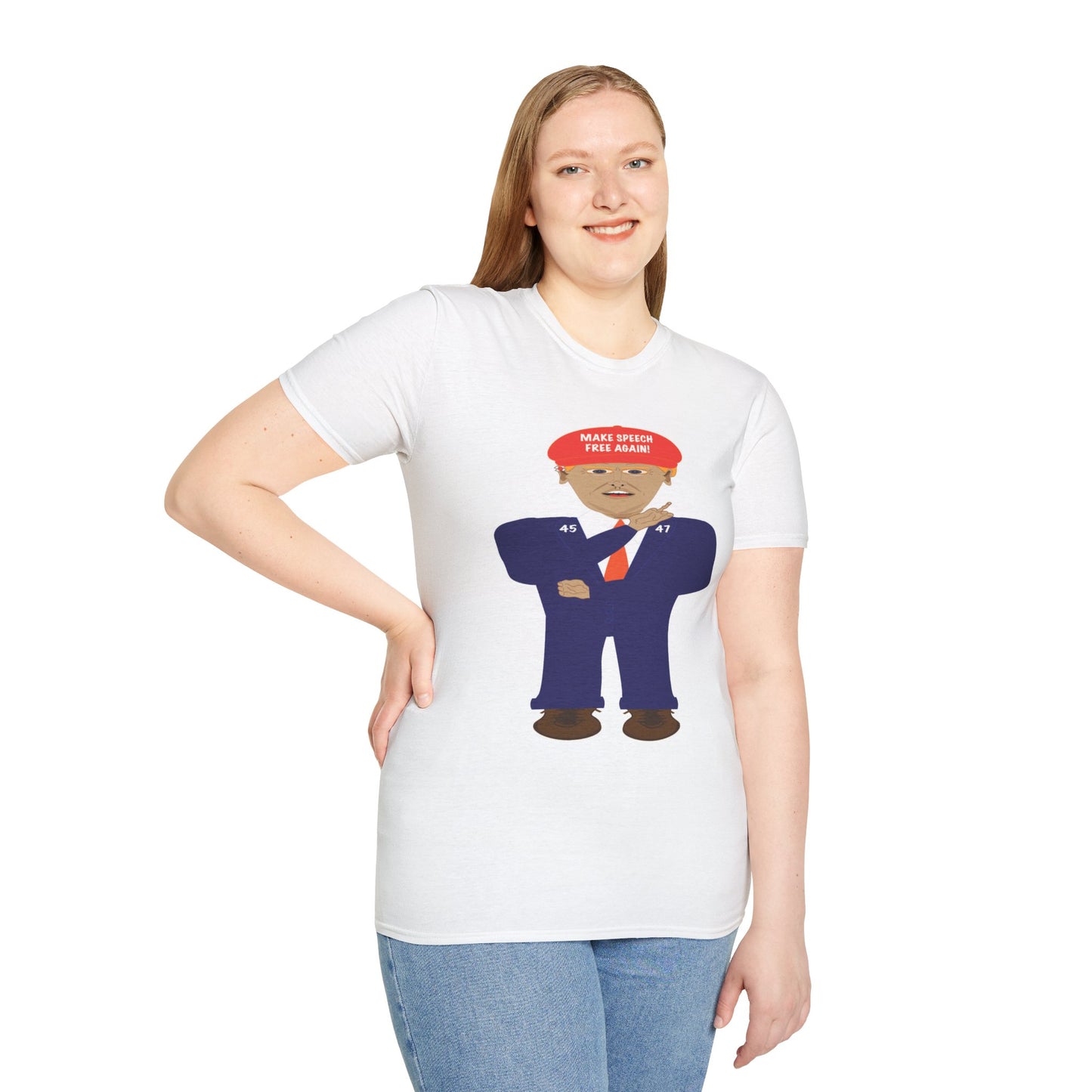 Trump Make Speech Free Again Unisex Softstyle T-Shirt