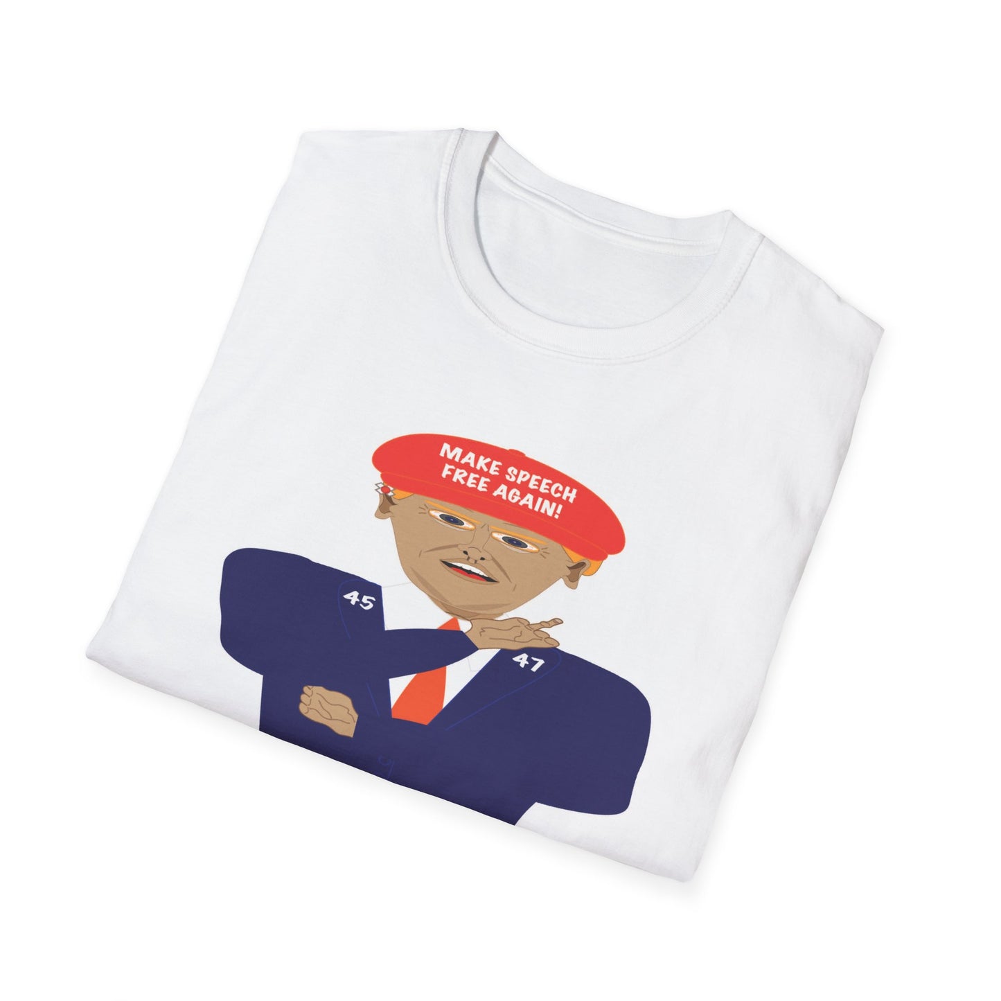 Trump Make Speech Free Again Unisex Softstyle T-Shirt