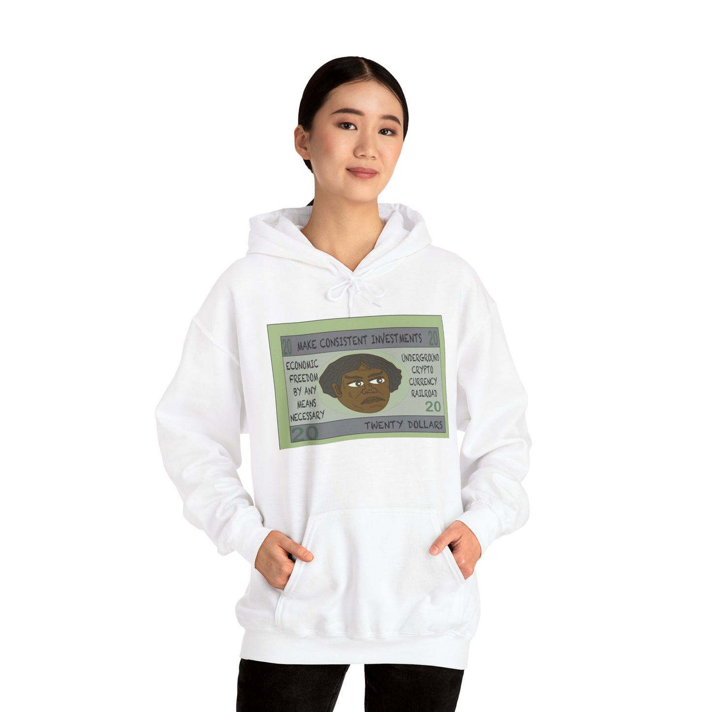 The Underground Crypto Currency Railroad Unisex Heavy Blend™ Hooded Sweatshirt