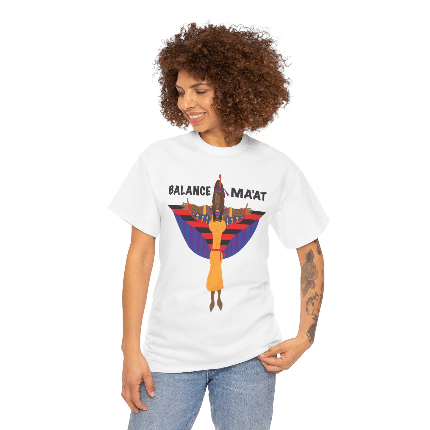 Ma'at Balance Unisex Heavy Cotton Tee