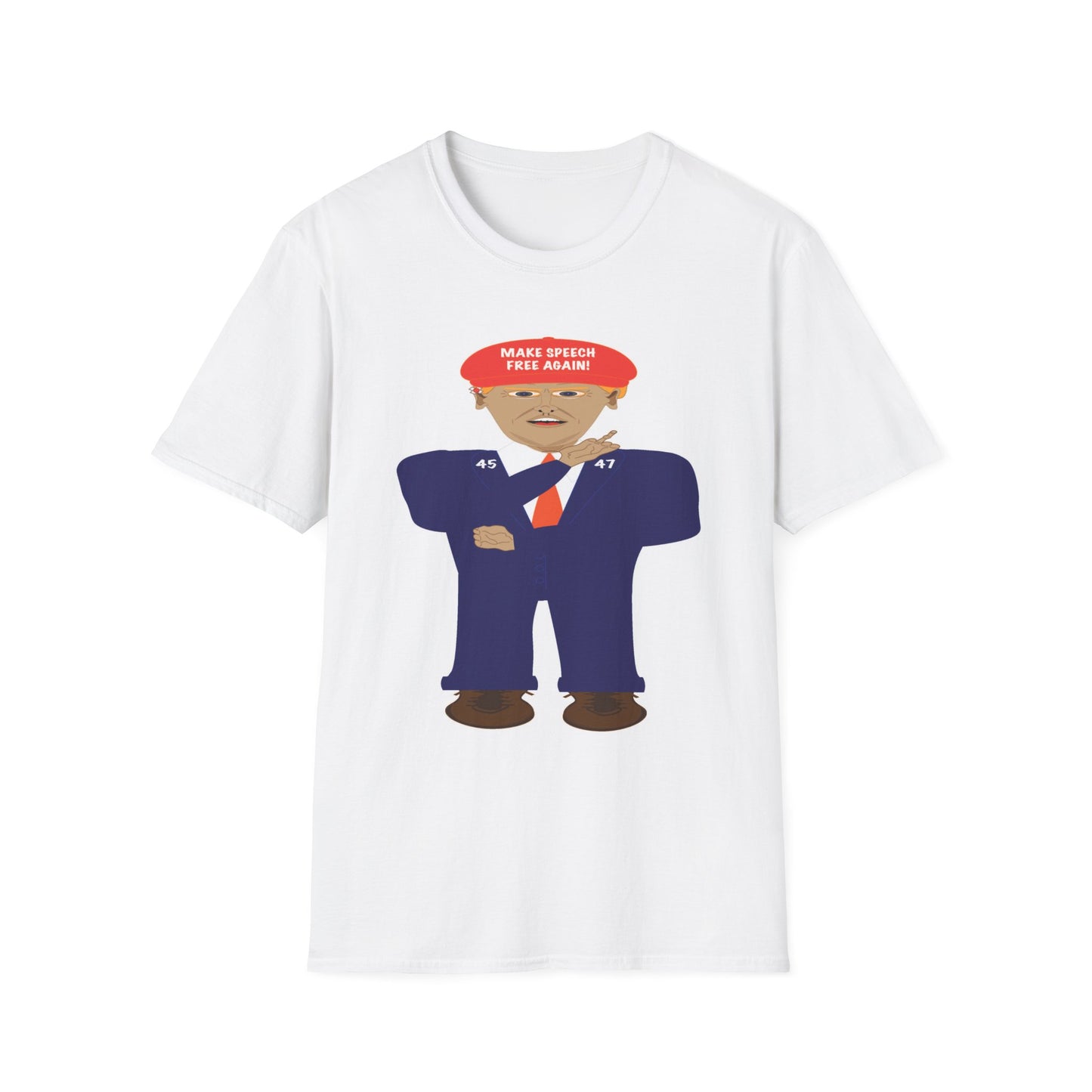 Trump Make Speech Free Again Unisex Softstyle T-Shirt