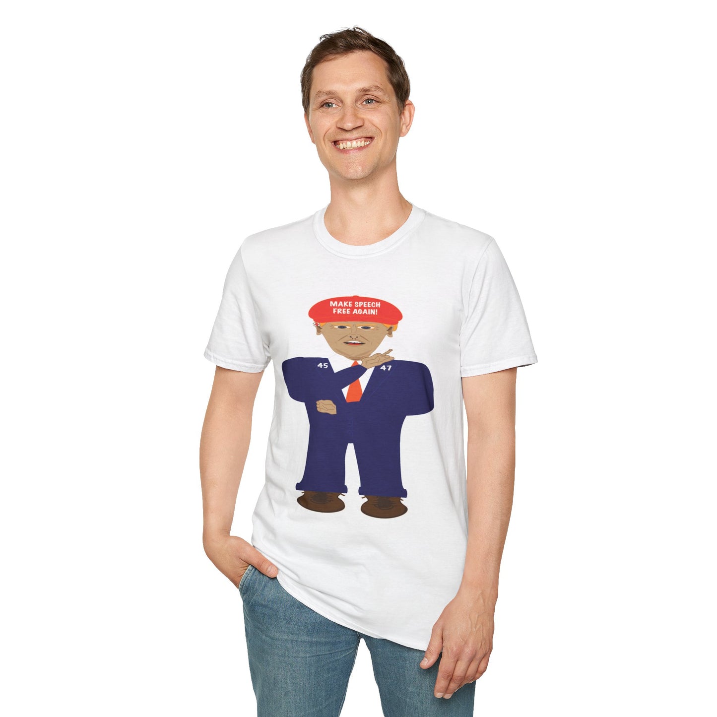 Trump Make Speech Free Again Unisex Softstyle T-Shirt